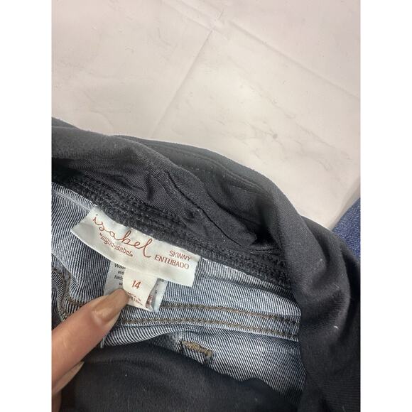 Isabel Maternity Jeans 14 Over The Belly Skinny Lot Of 2 - Picture 4 of 10